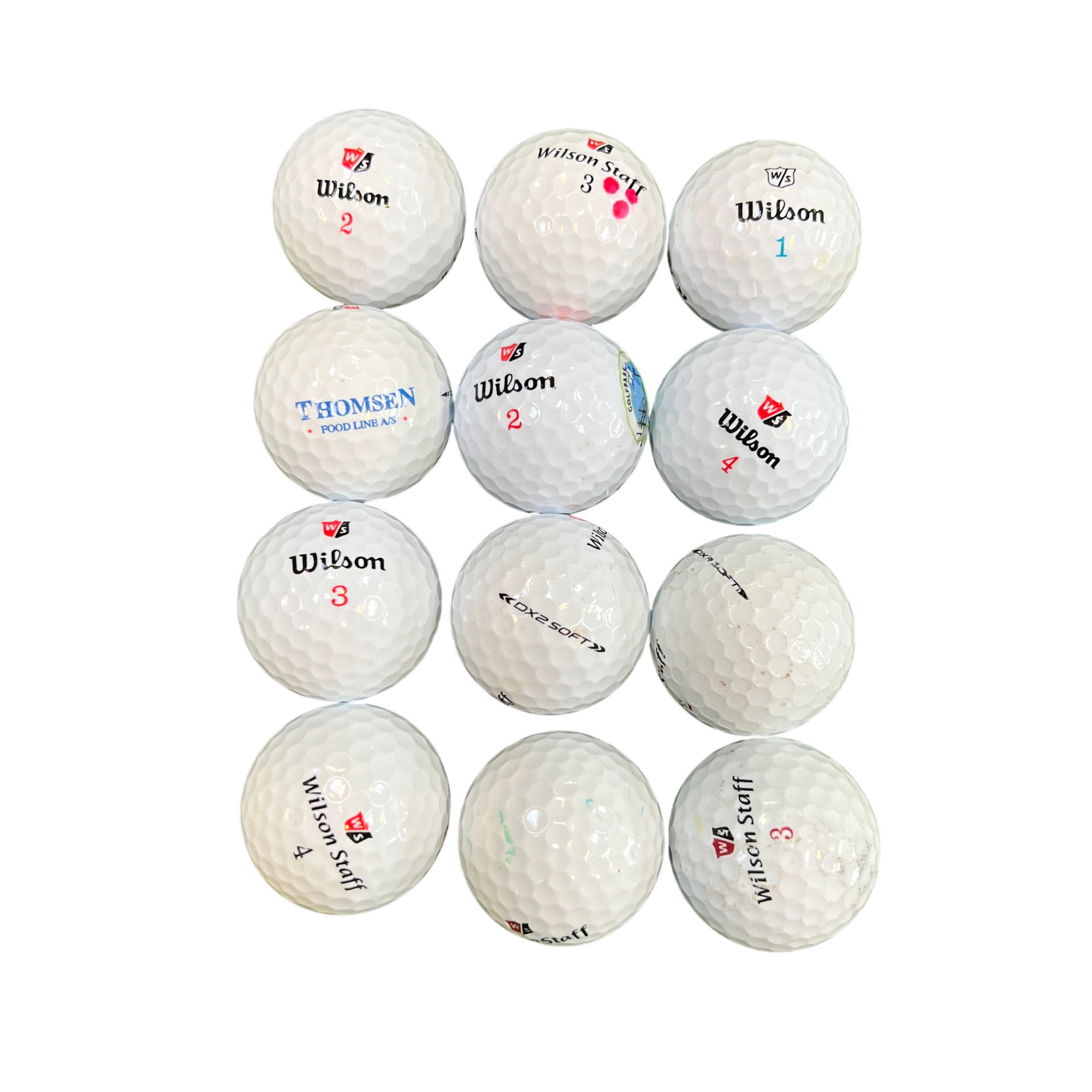 Wilson Soft Mix Golfbolde i Okay stand - 1 Dusin hovedbillede - brugt golf udstyr i god stand