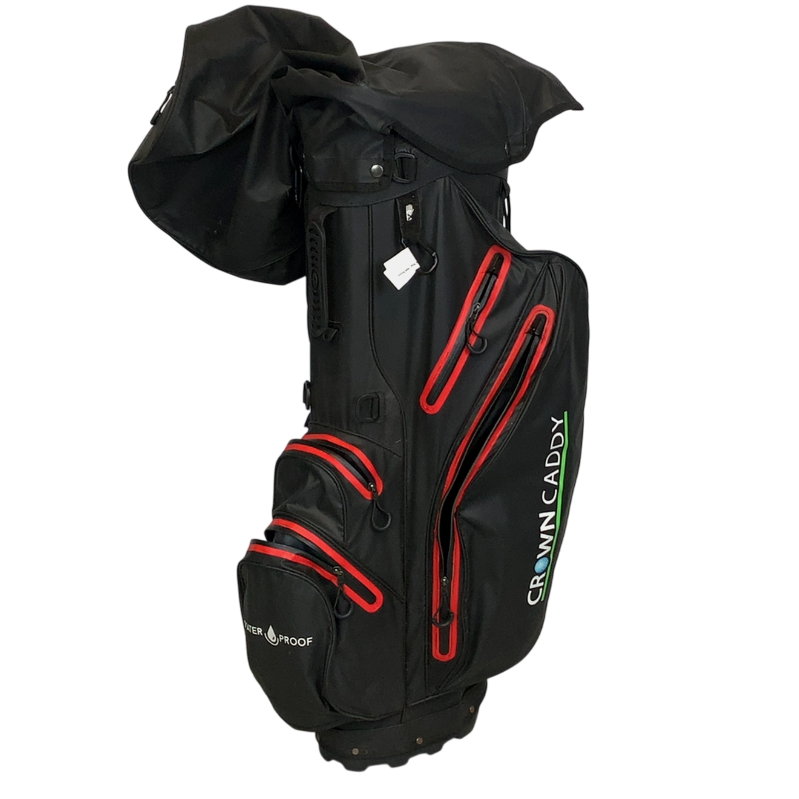 Crown Caddy  Golftaske / 10-Rum / Sort