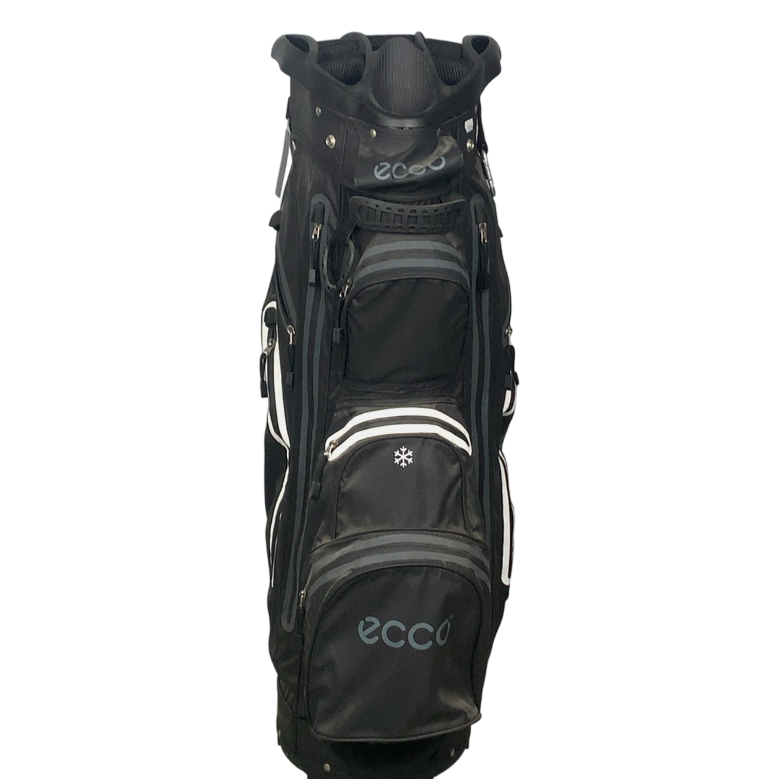 Ecco Waterproof Golftaske / 14-Rum / Sort