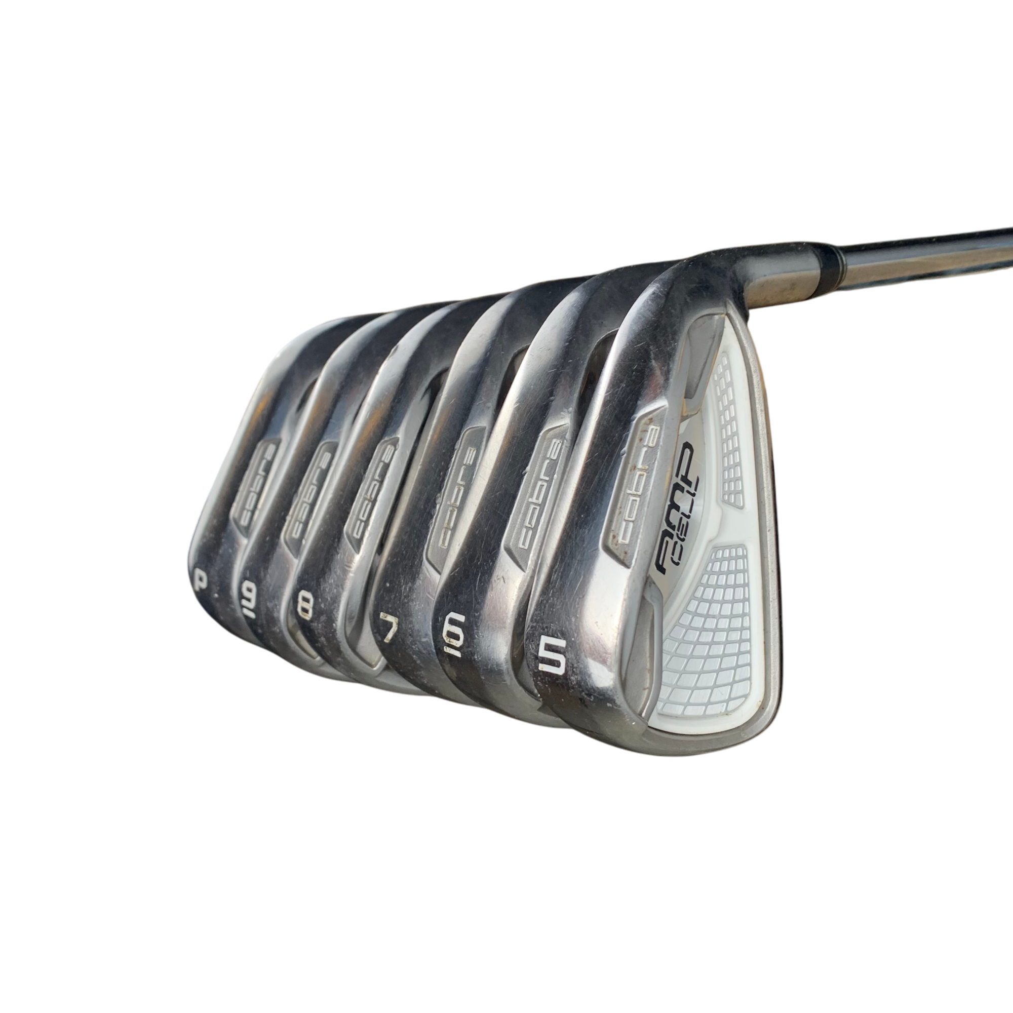 Cobra AMP Cell Jernsæt / Flex Stiff / 5-PW / Stål galleri billede 2 - brugt golf udstyr i god stand