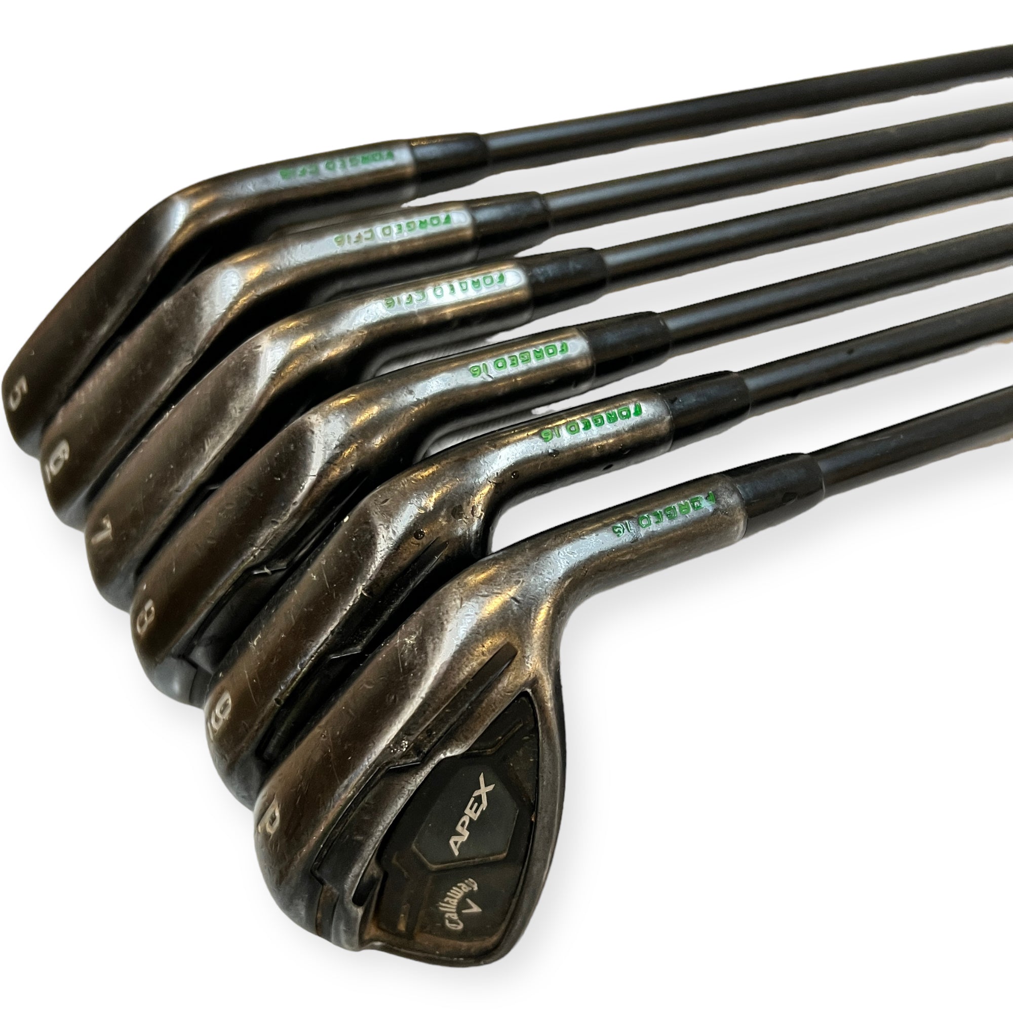 Callaway Apex CF16 Black Jernsæt / 5-PW / Flex Stiff / Grafit