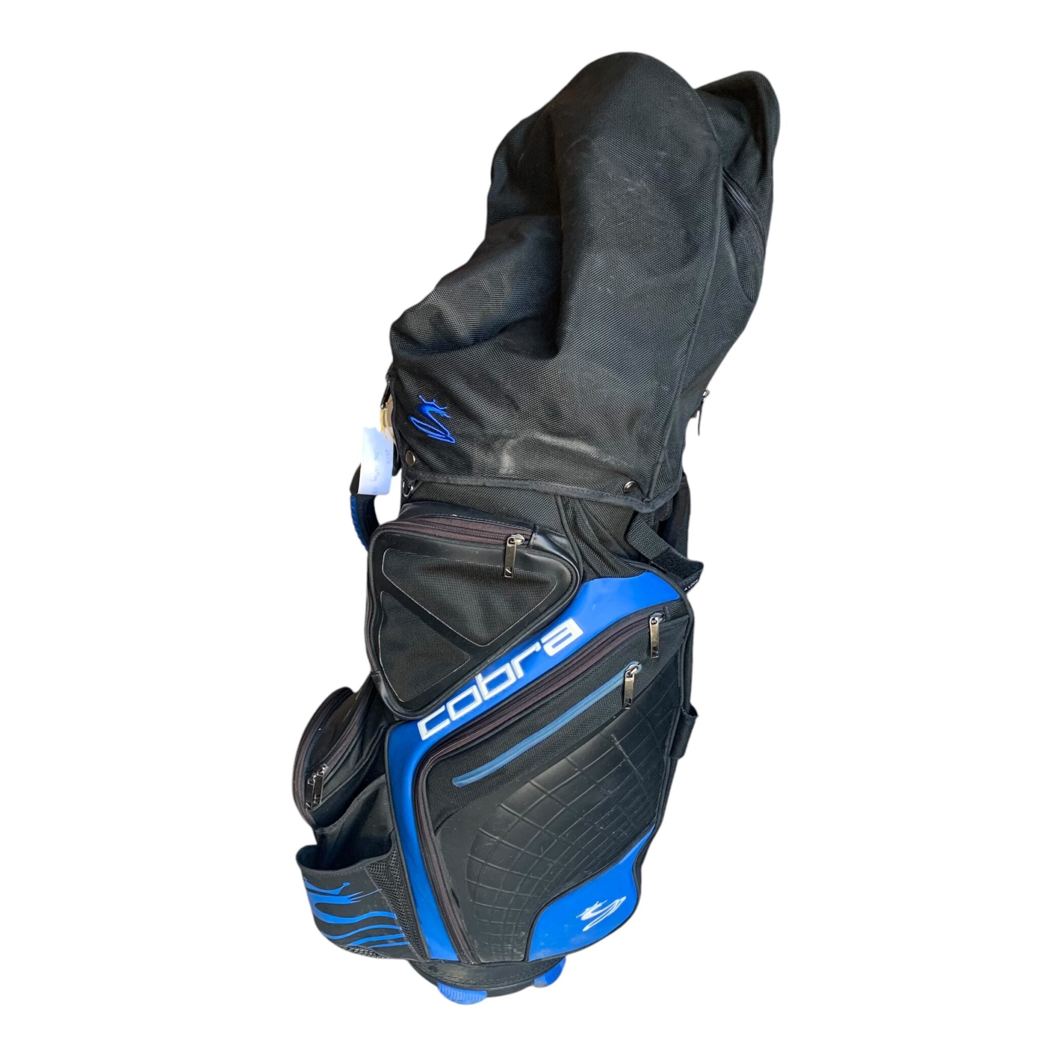 Cobra Cartbag - Black/Blue / 14 Rum / W. Raincover