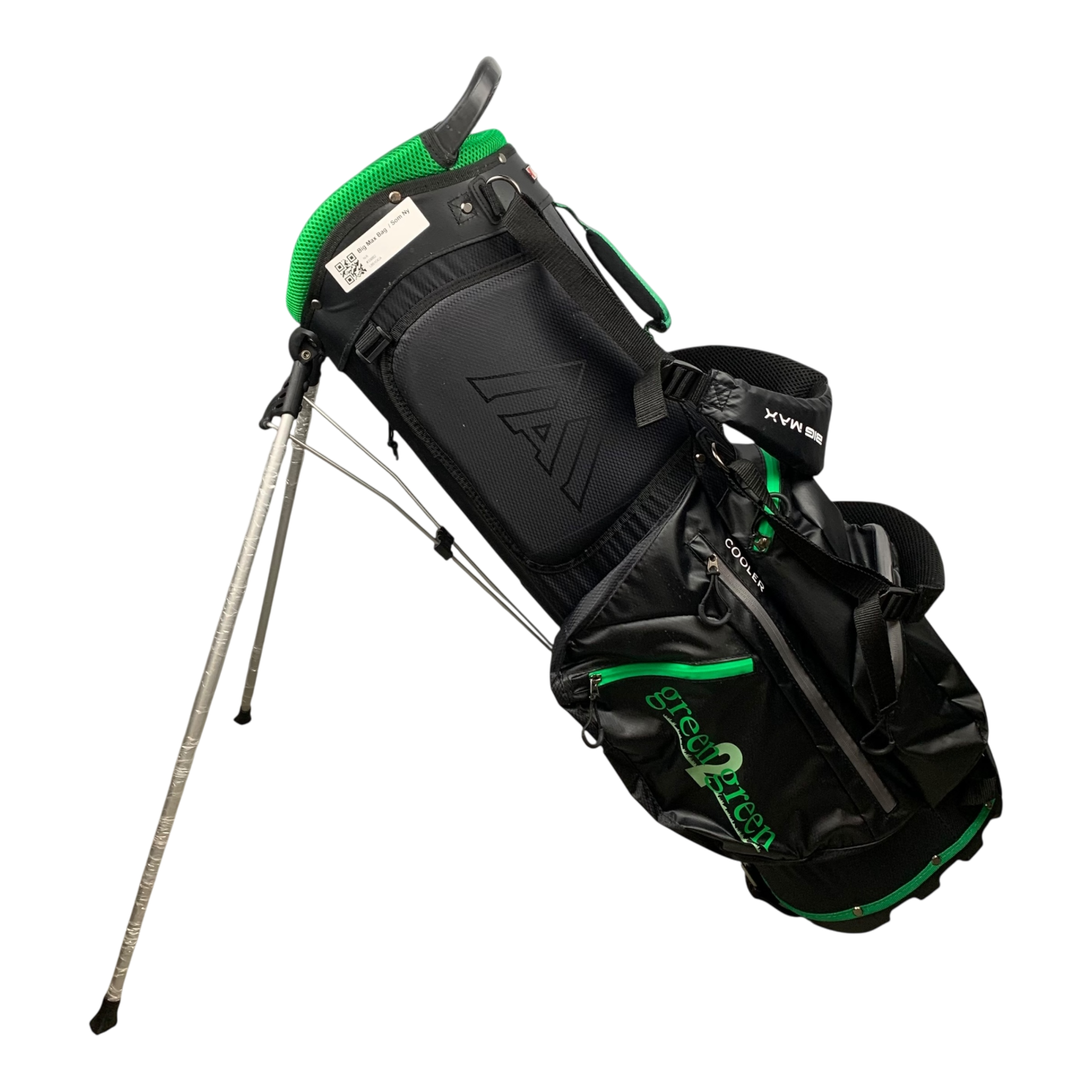 Big Max Green 2 Green Stand Bag / 5-Way / Black galleri billede 3 - brugt golf udstyr i god stand