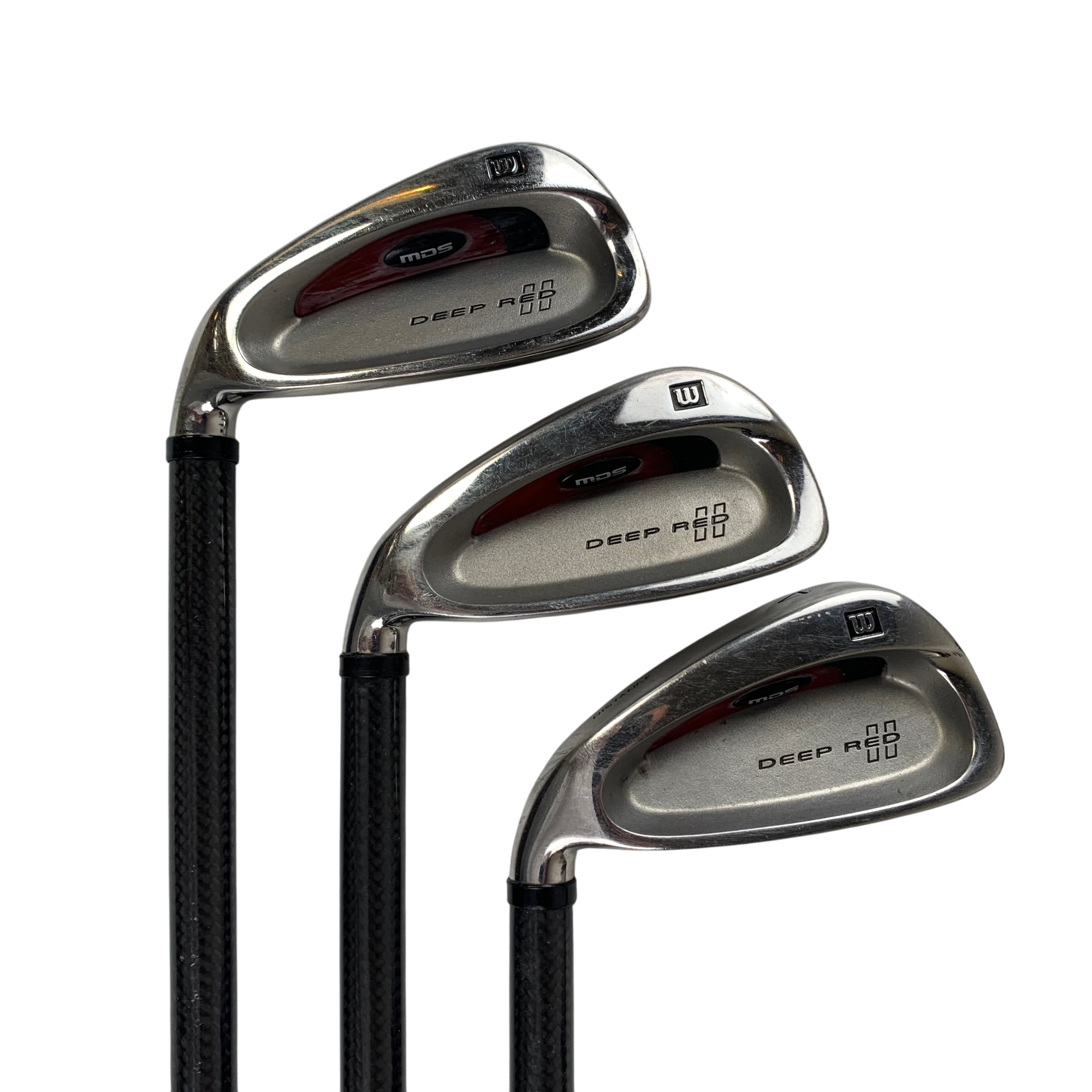 Wilson Deep Red Jernsæt / Flex A-flex / 4-SW / Grafit Venstre hovedbillede - brugt golf udstyr i god stand