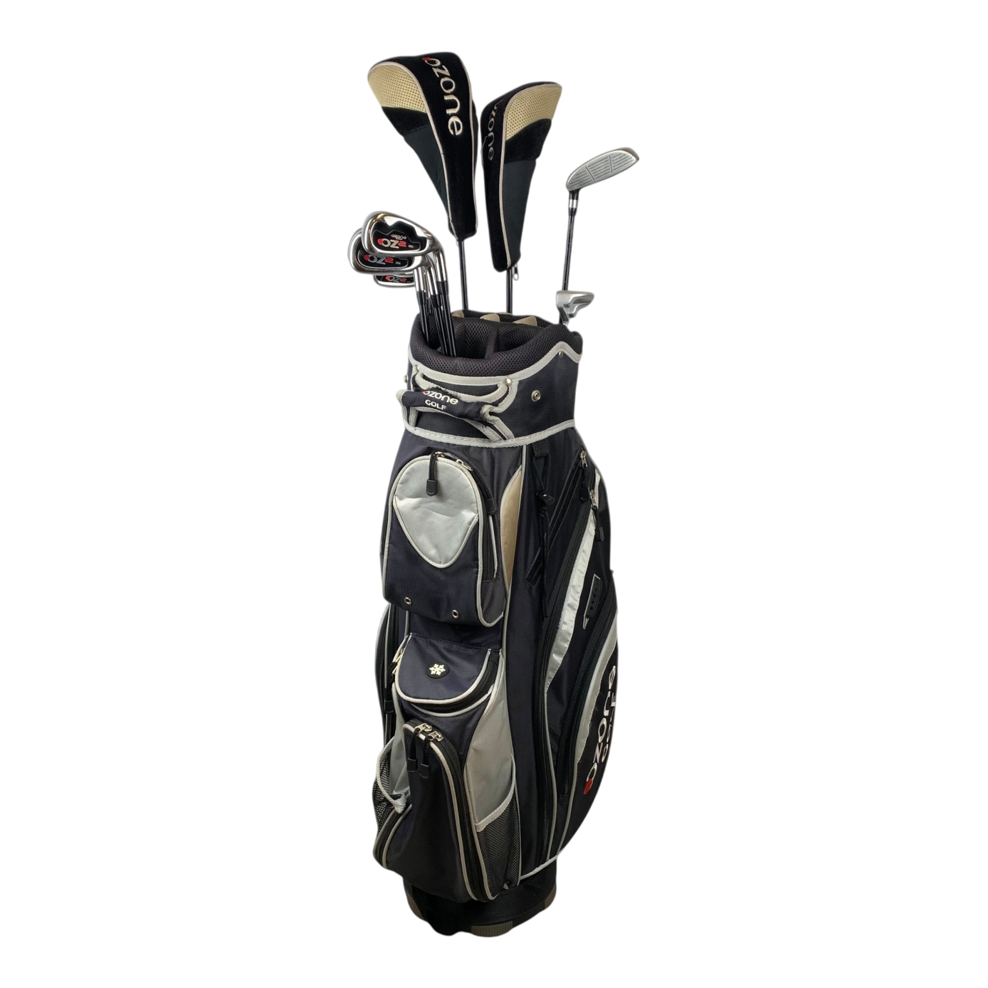 Ozone Komplet Sæt M. Bag / Flex Regular / Graphite hovedbillede - brugt golf udstyr i god stand