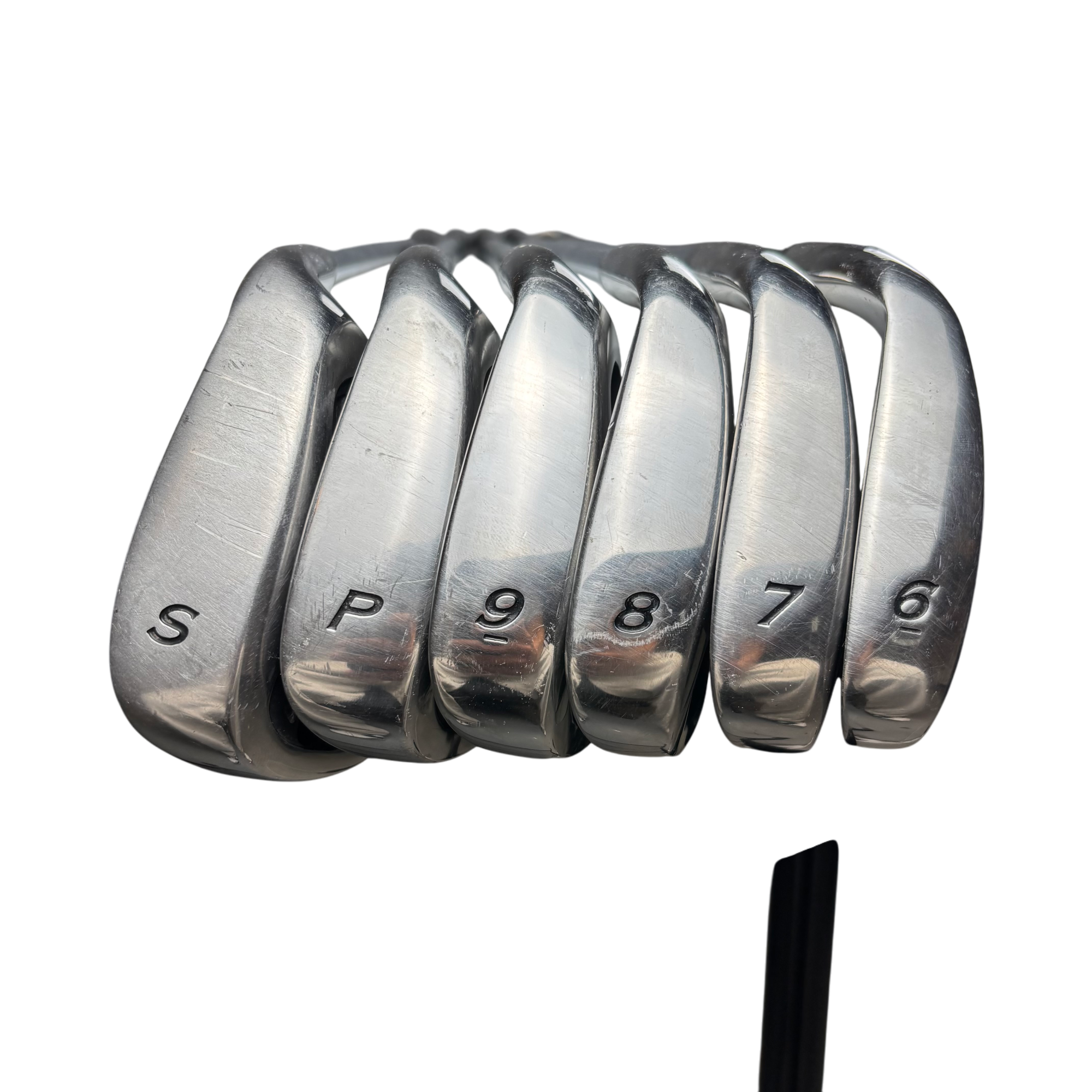 Spalding True Black Jernsæt / Flex Stiff / 6-SW / Stål galleri billede 2 - brugt golf udstyr i god stand