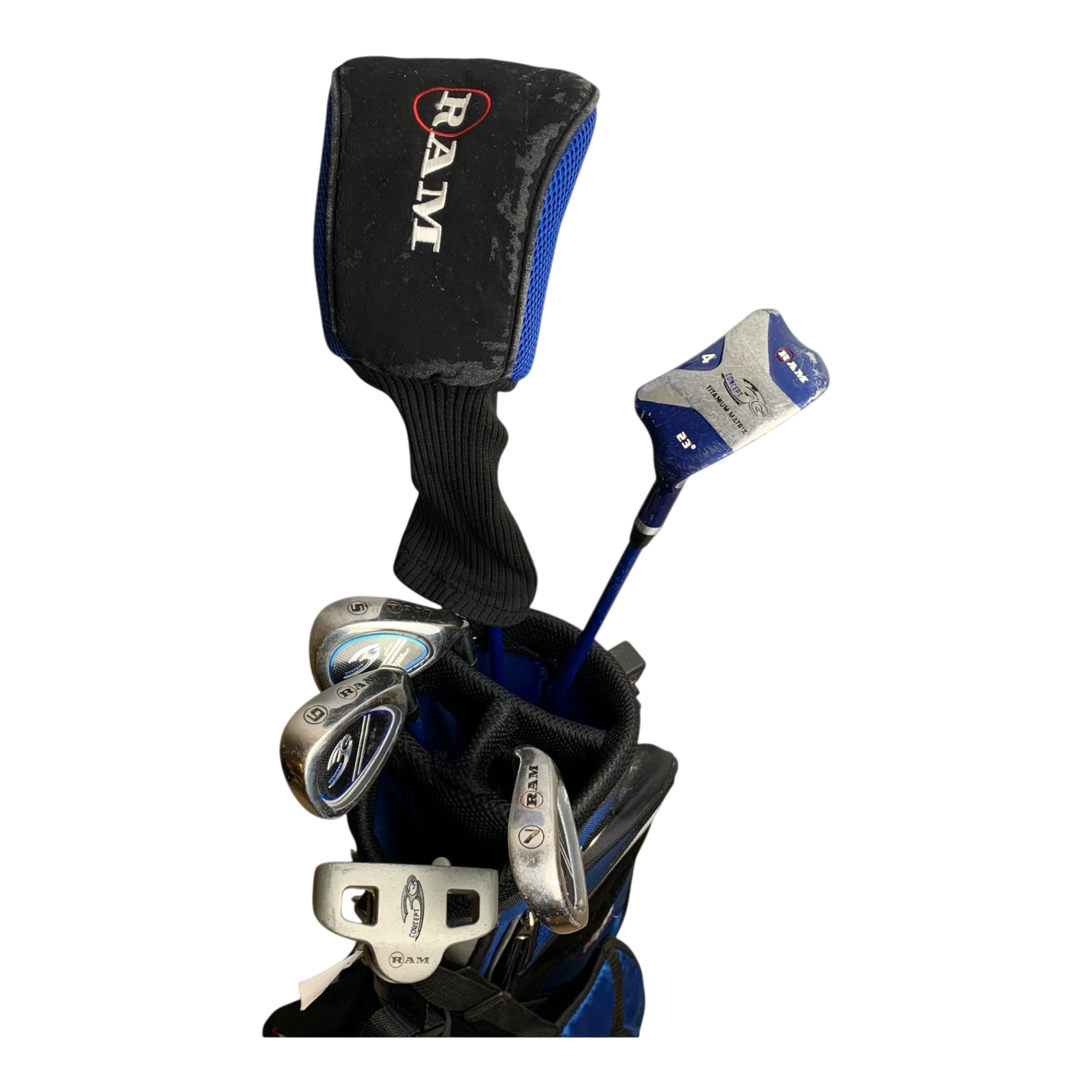 Ram Komplet Sæt M. Bag / Flex Junior / Graphite galleri billede 2 - brugt golf udstyr i god stand